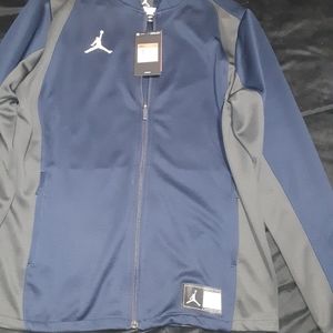 Jordan Zip Up Dri Fit Navy Jacket - Large